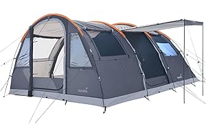 skandika Gotland 5 Sleeper Protect - Tienda de campaña Familiar - mosquiteras - Suelo Cosido en Forma de bañera - túnel