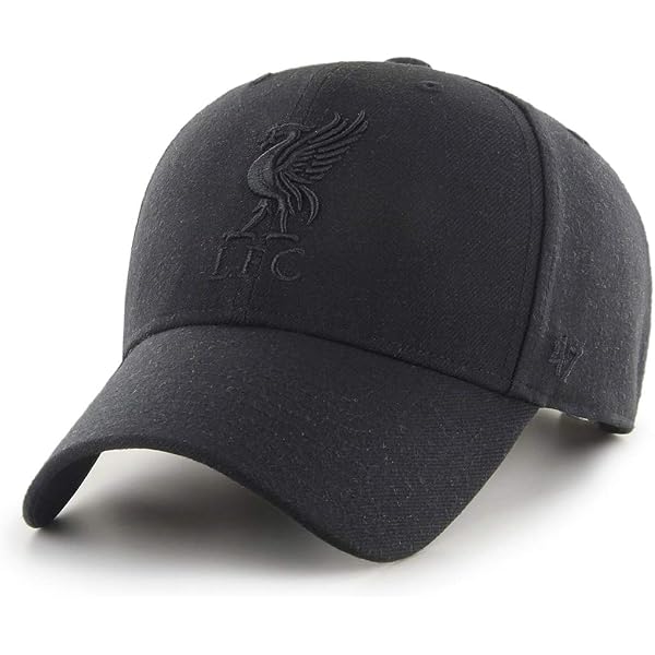 '47 Brand Liverpool FC Clean Up Cap | Relaxed Fit Washed Cotton Baseball Cap, Grey