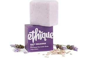 Ethique Oaty Delicious Gentle Solid Shampoo Bar for Babies and Kids (160 Washes) Vegan, Eco-Friendly, Plastic-Free, Cruelty-Free