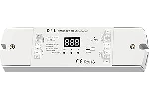 NUTBRO 1 Channel Led Strip DMX Controller Decoder Controller DMX DMX512 Controller RDM Decoder 12-48VDC