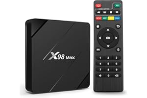 Puersit Android TV Box, X98Max Boîtier TV 2.4/5.8G WiFi 2GB/ 16GB avec Allwinner H313, Android Box 10.0 Supports 4K HD Con Chipset Quad-Core