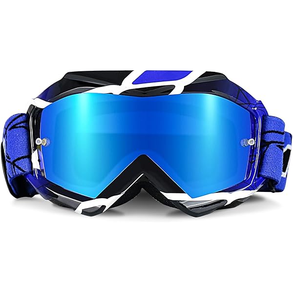 Lunettes De Protection Motocross 3GO X2K - Lentille Iridium, Mousse Confort, Sable Silicone