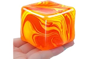 Slow Rising Stress Cube , Dough Stress Balls Soft Fidget Squishy Toys for Anxiety Relief, Pull Stretch Classroom Prize Party Favors Toys for Kids
