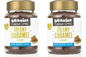 BEANIES THE FLAVOUR CO Beanies Decaf - Tarros de caramelo cremoso (50 g, 2 unidades)