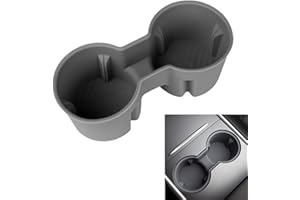 FDHYFGDY Portavasos para Consola Central, portavasos automático para Tesla Modelo 3 Highland 2024, portavasos de Silicona Accesorios Interiores Modelo 3 2024, Gris