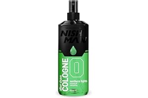 NISHMAN Aftershave Cologne 00 - Northern Lights 400ml – Loción Refrescante para Después del Afeitado para Hombres – Fragancia Fresca & Sofisticada – Colonia para Después del Afeitado para Hombres