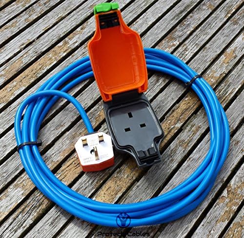 7 METER 1 WAY HEAVY DUTY ELECTRICAL GARDEN EXTENSION CABLE WITH WEATHERPROOF IP54 SOCKET
