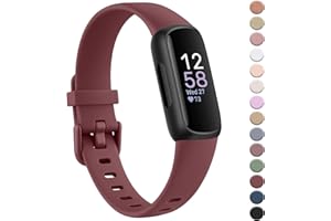 YLK Armband Kompatibel mit Fitbit Inspire 3 Armband für Damen Herren, Klassisches Silikon TPU Armbänder Sport Verstellbares Ersatzarmband für Fitbit Inspire 3 Uhrenarmband