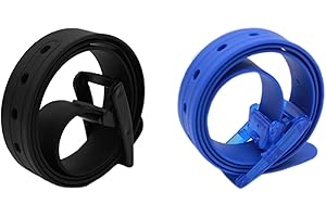 MEISHINE® 115 * 3.5cm Candy Colour Unisex Cintura in Silicone con Fibbia Plastica per Uomo Donna