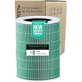 Faf Fresh Air Filter /_Xiaomi Smart Purifier 4 Filtre ile Uyumlu 360 True Cam Hepa Yeni Formull&uuml; Filtre Serisi (Yeşil Formald