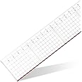 Aristo Cutting Ruler Pexiglass 50cm Symmetry & Parallel Ruler Red Cutting Edge 500 MM Pitch & Facet Transparent 3mm Thickness