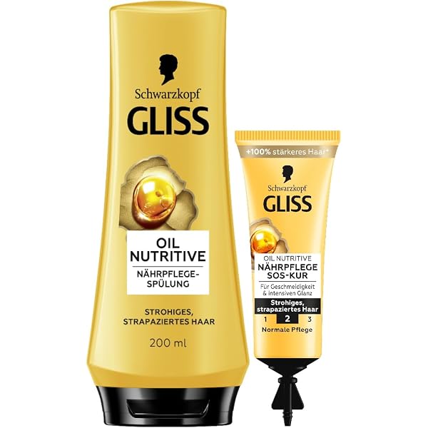 Schwarzkopf Gliss 1-Minute Intensivkur Color Schutz & Glanz – 2er Pack (2 X 200 Ml), Mit Keratin