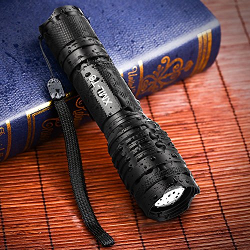 Elekin Taschenlampe 600 Lumen LED Cree T6, 5 Modis Einstellbar, IPx6 Wasserdicht für Indoor und Outdoor Sports－Schwarz - 3