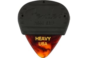 Fender® »MOJO GRIP PICKS - 3 PACK - CELLULOID TORTOISE 351 - HEAVY« 3er Pack Plektren für Gitarre - Stärke: Heavy - Farbe: Tortoise