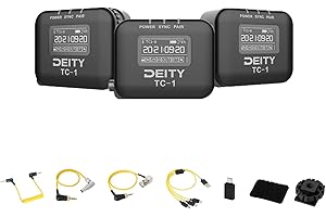 Deity TC-1 KIT Drahtloser Timecode-Generator 2.4G Radio Bluetooth 5.0-Unterstützung APP-Steuerung Timecode-Box mit DSLR-Cold-Shoe-Halterung für Videoaufnahmen Filmaufnahmen (3 PCS KIT)