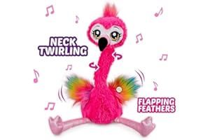 Zuru Pets Alive 9522 - Frankie The Funky Flamingo, Peluche con Plumas Rosas, Las alas y el Cuello se mueven al Ritmo de 3 fantásticas Canciones, Juguete Infantil Interactivo para el Buen Humor
