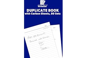 YLAB A5 Duplicate Book with Carbon Sheet – 1-80 Page Full-Size | Ideal for Invoices, Sales & Record Keeping