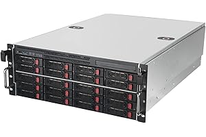 SilverStone Technology RM43-320-RS, 4U 20-bay 2.5" / 3.5" HDD/SSD rackmount storage server chassis Mini-SAS HD SFF-8643 12 Gb/s interface, SST-RM43-320-RS