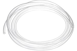 M METERXITY Tubing Carburetor Fuel Vent Line, 3.0mm(0.12") ID 6mm(0.24") OD 1.5m(5') Long Polyurethane Gas Oil Tube for ATV/Go Kart/Dirt Bike, Universal Petrol Pipe Replacement [Clear]