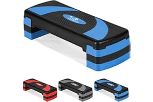 TnP Distribution Adjustable Aerobic Step Exercise Stepper Cardio Yoga Workout Fitness Gym Machine 3 Level Step Platform