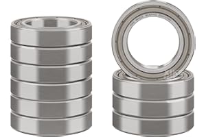 XIKE 6805ZZ Sealed Ball Bearings 25x37x7mm, 6805-2Z Chrome Steel and Metal Double Seals Deep Groove Ball Bearing, Pack of 10.