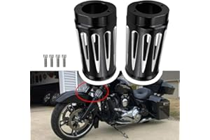 YHMTIVTU Moto Forcella Slider Stivali Copertura Fit per Harley Touring Electra Scivoli Strada Scivoli Strada Kings Street Scivoli Trikes 1984-2013