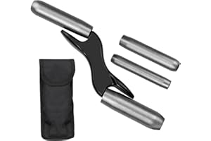 NERISSA 5 Pcs Interchangeable Brick Jointer Steel Barrel Bricklaying Jointer, Brick Jointer Trowel, Hardened Steel Brick Jointer Tool with Cloth Bag for Bricklayers, Masonry - 4 Sizes 1/2", 5/8", 3/4", 7/8"