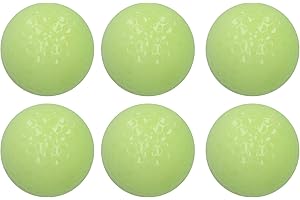 Alvinlite 6 Pack Luminous Night Golf Balls Glow in The Dark Best Hitting Tournament Fluorescent Golf Ball Long Lasting Bright Luminous Balls night