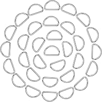 Swpeet 150 Anelli A D In Metallo - Set Multiuso, Argento, Dimensioni Miste Da 13 A 30 Mm, Per Fai Da Te