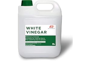 RED RICKSHAW Golden Swan - White Vinegar - for Cleaning, Pickling, Marinating & Cooking - Distilled White Vinegar- 5 Litre Bottle (1 Pack)