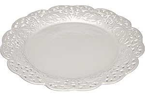 Excelsa White Home Piatto Centrotavola, Ceramica