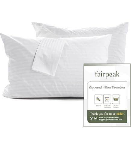 Federe Cuscino 150x40cm In Microfibra - 2 Pezzi, Con Cerniera, Morbide E Traspiranti, Bianco - Foto 8