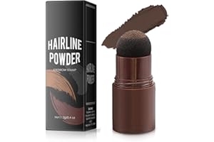 HNONOXY Retoca Raíces, Cubre Rápidamente la Línea del Cabello, Polvo para Rayitas Resistente al Agua y al Sudor, Corrector de Raíces de Cabello Gris, Retocador de Raíces en Polvo Mujer y Hombre (Medium Brown)