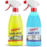 Asperox Mavi G&uuml;&ccedil; Ultra Kire&ccedil; Ve Pas S&ouml;k&uuml;c&uuml; X Sarı G&uuml;&ccedil; Ultra Yağ &Ccedil;&ouml;z&uuml;c&uuml; 1 Lt Sprey X 2