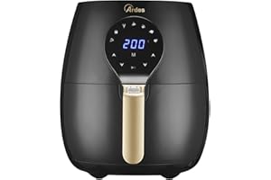 Ardes Eldorada Maxi AR1K33 - Friggitrice ad aria 5 litri - Airfryer con tecnologia Rapid Air - Air fryer 7 in 1, temperatura e timer regolabili, display digitale touch