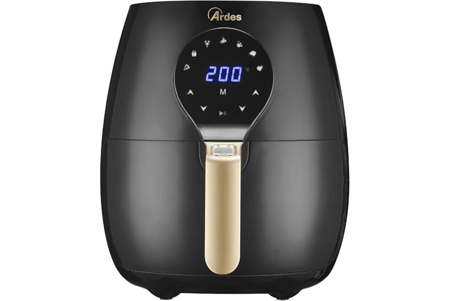 Ardes Eldorada Maxi AR1K33 Air Fryer 5 Litres - Airfryer with Rapid Air Technology - 7 in 1 Air Fryer, Adjustable Temperature and Timer, Digital Touch Display