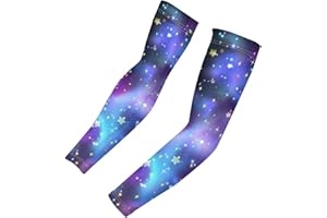 Biyejit Sports Arm Sleeves Cooling Compression Arm Sleeves Anti Slip Outdoor Activities Sun Protection Tattoo Cover