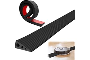 JINFANSHURICH Türschwellenrampen,100x6.5x2.5CM Schwellenrampe,PVC Rollstuhlrampe,rutschfeste Oberfläche,Gummirampe Auffahrrampe Schwellenrampe für Rollstuhl, Kinderwagen, Rollator oder e Scooter Schwarz