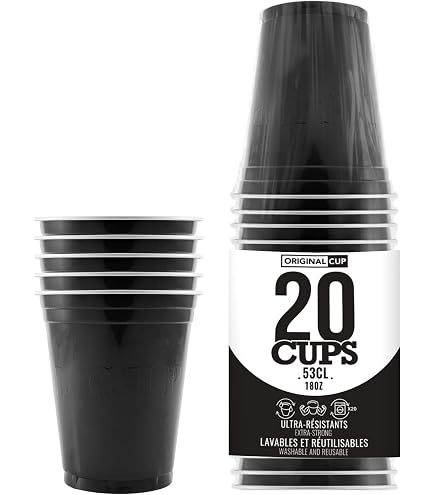 TRESKO® Gobelet américain Gobelet en plastique - 50 + 6, pour boissons TRESKO® Gobelet américain Gobelet en plastique - 50 + 6, pour boissons