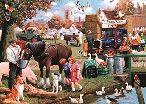 Falcon de luxe The Village Green Jigsaw Puzzles in one Box (4 x 1000-Piece)