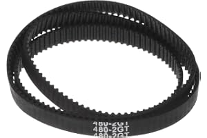 QUARKZMAN 2 st 2GT gummi kuggrem bä stängd slinga gummiband 480–2GT-6 6 mm bredd x 480 mm längd 3D skrivare kuggrem gummik