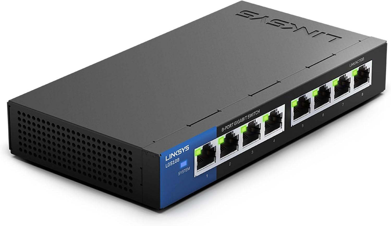 Linksys LGS108 Business 8 Port Desktop Gigabit Unmanaged Network Switch