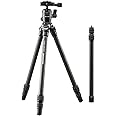 Cullmann - 56815 - Carvao 816TC Travel tripod made of carbon (max. extension height 137cm, packing size 38 cm, weight 500g),black