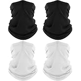 ROXUN 4 Pieces Neck Gaiter, Breathable UV Protection Multifunctional | Breathable Cool Neck Gaiter Sweat Absorbing Multipurpo