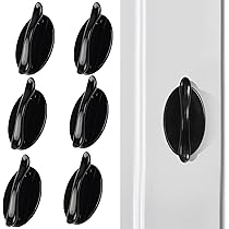 8x Schrankgriffe Selbstklebend - Türgriffe Ohne Bohren Schwarz