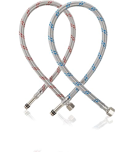 4x Edelstahl Flexschlauch 3/8 – 20 Cm & 10 Cm Für Wasserhahn & Armaturen