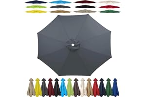 Ersättningsparasolltak, 2m/2,7m/300cm, 6 armar/8 armar, solparaply ersättningsduk, polyester UV-skydd marknadsbordsparaplytak