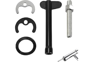XATGIOUY 5 Pcs Monobloc Tap Fixing Kit, Basin Mixer Tap Faucet Fixing Fitting Kit for Bathroom, Kitchen Sink, Includes Rubber and Stainless Steel Washers, Plastic Hex Wrench, Bolt, and Tap Washer Repair Kit