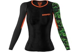 SMMASH Sport T-Shirt De Compression Femme Manches Longues Shirt Outdoor OCR Fitness Gym