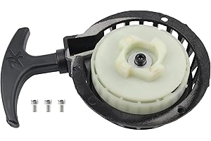 PowerMotor Universal Einfacher Seilzugstarter Aluminium Handstarter Ersatz für 2-Takt Motor 43ccm 47ccm 49ccm 50ccm Mini Pocket Bike Dirt Bike Scooter ATV Quad 4 Rad
